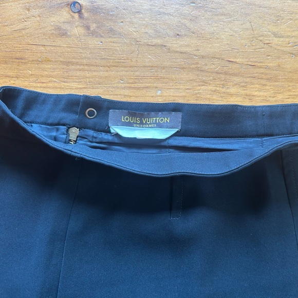 Louis Vuitton Uniformes VINTAGE Designer Black Mini Skirt Size 40 (32” waist) - Picture 3 of 10